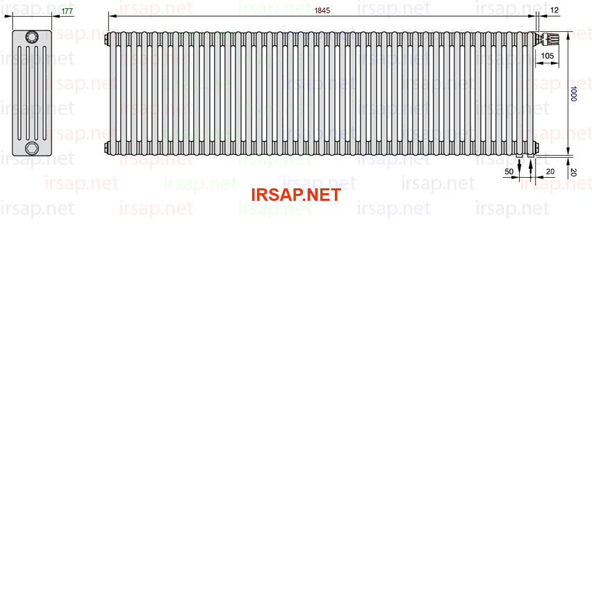 Радиатор IRSAP Tesi 51000/41 T25 CL 01